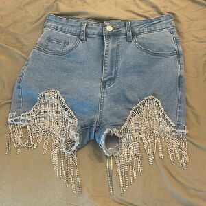 Rhinestone shorts